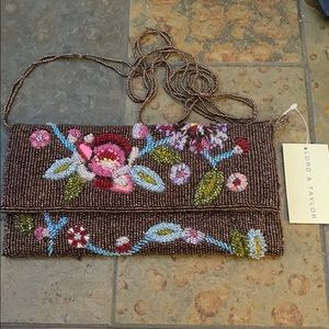 Beaded Shoulder Bag Clutch for Evening Event NEW